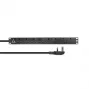 Unidade de distribuição de energia (PDU) Lanview LVR-3MUK-SPD-UK8 8 saídas AC 1,4U preta