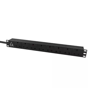 Unidade de distribuição de energia (PDU) Lanview LVR-3MUK-SPD-UK8 8 saídas AC 1,4U preta