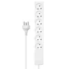 Microconnect MC-GRU0607DKW Extensão elétrica 7 m 6 tomadas AC interior branco