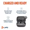 HP Poly Voyager Free 60 UC Carbon preto auriculares + adaptador BT700 USB-C + estojo de carregamento