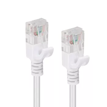 Cabo de rede Microconnect V-UTP6A0015W-schlank branco 0,15 m Cat6a U/UTP (UTP)