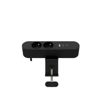 Tomada múltipla de secretária MicroConnect MC-MDPS-FR2-30W, 2 saídas, 30W