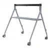 Suporte de chão Yealink MB-FS-P750T Prateado com prateleira para MeetingBoard Pro 75 polegadas