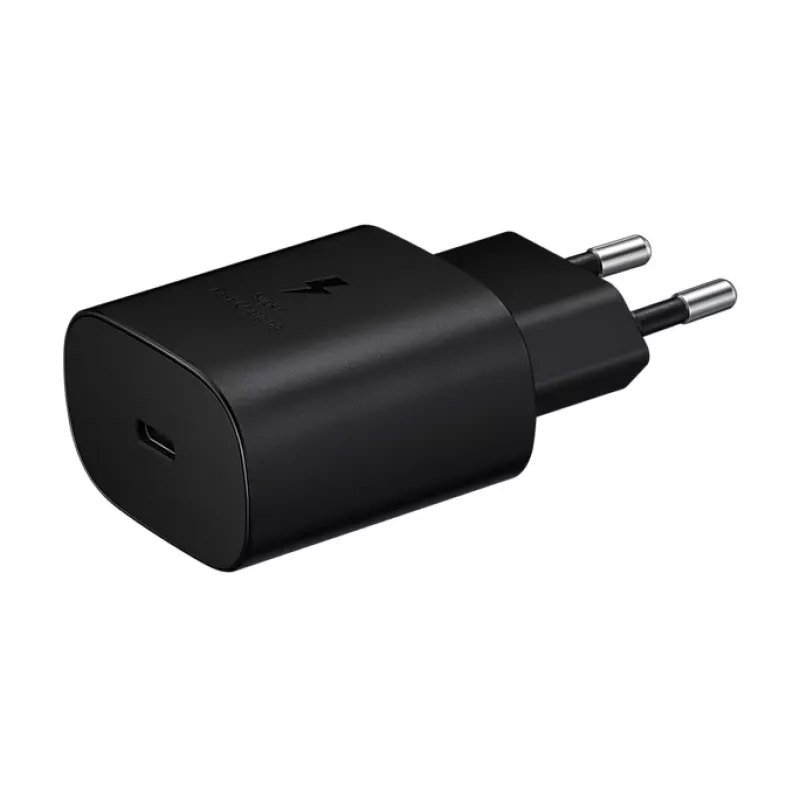 Fonte de alimentação/carregador Samsung EP-TA800NBEG Interior/exterior 25 W Preto