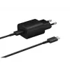 Fonte de alimentação/carregador Samsung EP-TA800NBEG Interior/exterior 25 W Preto