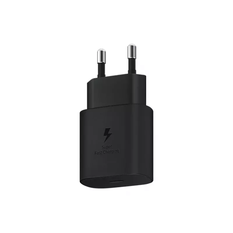 Fonte de alimentação/carregador Samsung EP-TA800NBEG Interior/exterior 25 W Preto