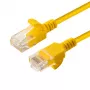 Cabo de rede Microconnect V-UTP6A0015Y-slim Amarelo 0,15 m Cat6a U/UTP (UTP)