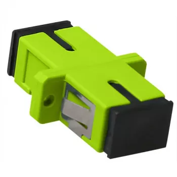 Adaptador de fibra ótica SC-SC Simplex Multimodo OM5 ACT, SC/SC, verde, multimodo, cerâmica de zircónio, OM5, 1 unid.