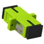 Adaptador de fibra ótica SC-SC Simplex Multimodo OM5 ACT, SC/SC, verde, multimodo, cerâmica de zircónio, OM5, 1 unid.