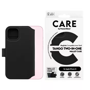 PanzerGlass CARE™ by ® Tango 2-in-1 carteira com capa MagSafe iPhone 15