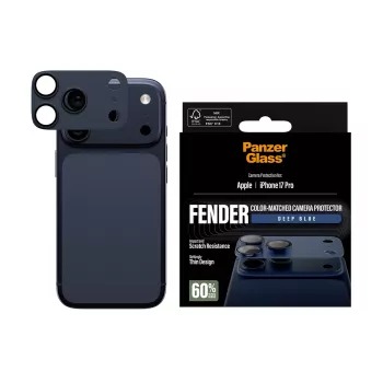 Protetor de câmara PanzerGlass Fender Deep Blue para iPhone 17 Pro