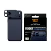 Vidro protetor de câmara PanzerGlass Fender Deep Blue para iPhone 17 Pro Max, silicone, resistente a riscos e choques