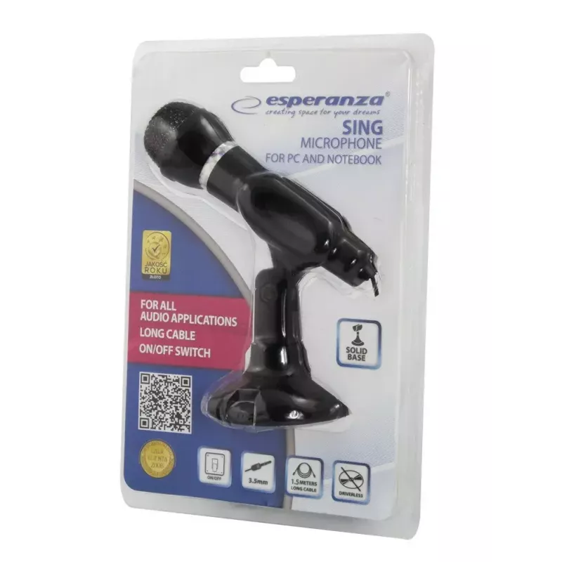 Microfone Esperanza EH180 para PC e portátil