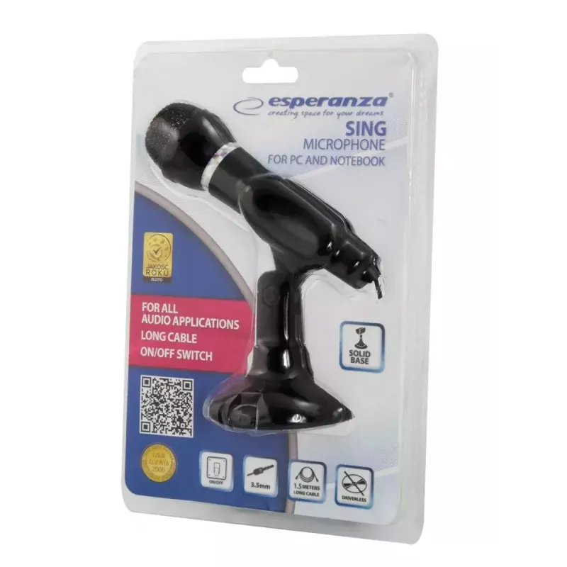 Microfone Esperanza EH180 para PC e portátil