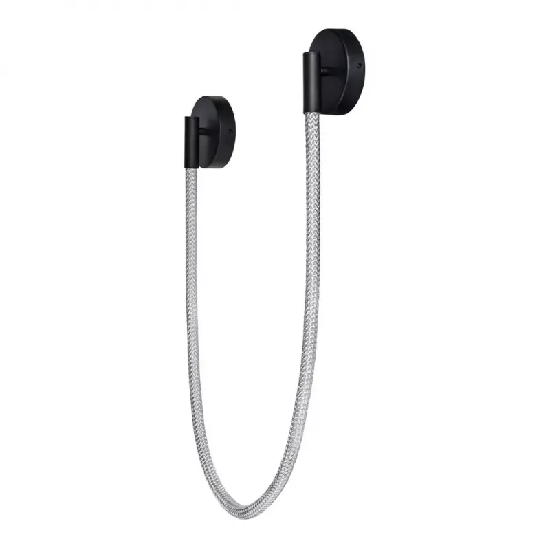 Aplique de parede LED ActiveJet AJE-CAMELIA WW, preto, 16 W, 2300 lm, 2700 K, 1580×120×65 mm