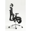 Cadeira de escritório ergonómica ActiveJet YK848 — assento e encosto em malha, preta, encosto 50,5×57 cm, largura do assento 48,5 cm