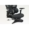 Cadeira de escritório ergonómica ActiveJet YK848 — assento e encosto em malha, preta, encosto 50,5×57 cm, largura do assento 48,5 cm