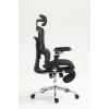 Cadeira de escritório ergonómica ActiveJet YK848 — assento e encosto em malha, preta, encosto 50,5×57 cm, largura do assento 48,5 cm