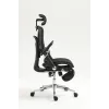 Cadeira de escritório ergonómica ActiveJet YK848 — assento e encosto em malha, preta, encosto 50,5×57 cm, largura do assento 48,5 cm