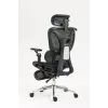 Cadeira de escritório ergonómica ActiveJet YK848 — assento e encosto em malha, preta, encosto 50,5×57 cm, largura do assento 48,5 cm