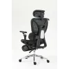 Cadeira de escritório ergonómica ActiveJet YK848 — assento e encosto em malha, preta, encosto 50,5×57 cm, largura do assento 48,5 cm