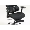 Cadeira de escritório ergonómica ActiveJet YK848 — assento e encosto em malha, preta, encosto 50,5×57 cm, largura do assento 48,5 cm