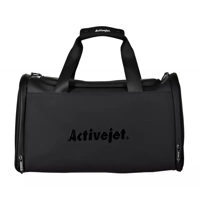 Aparelho de massagem por compressão para drenagem linfática das pernas ActiveJet ACM-PLUS-A1 S – alimentado por bateria 25 W, bateria integrada, 330×840×60 mm, preto/laranja