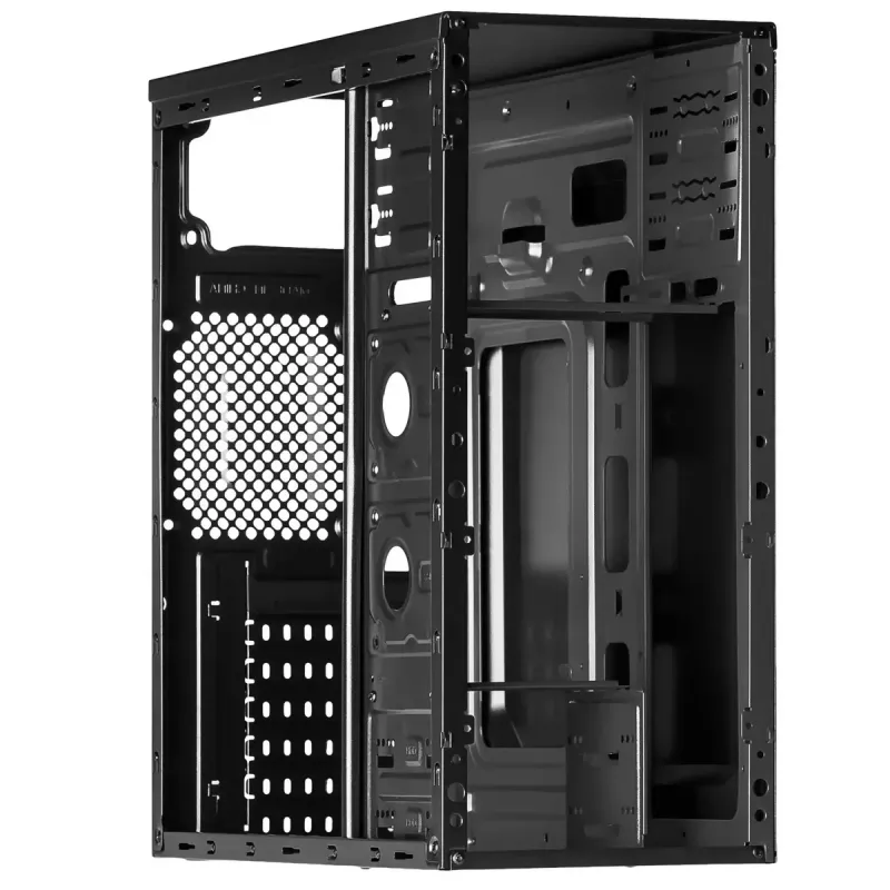 Caixa de PC Midi-Tower Akyga AK939BL, ATX / Micro-ATX / Mini-ITX, 2x USB 2.0, sem fonte de alimentação, preto