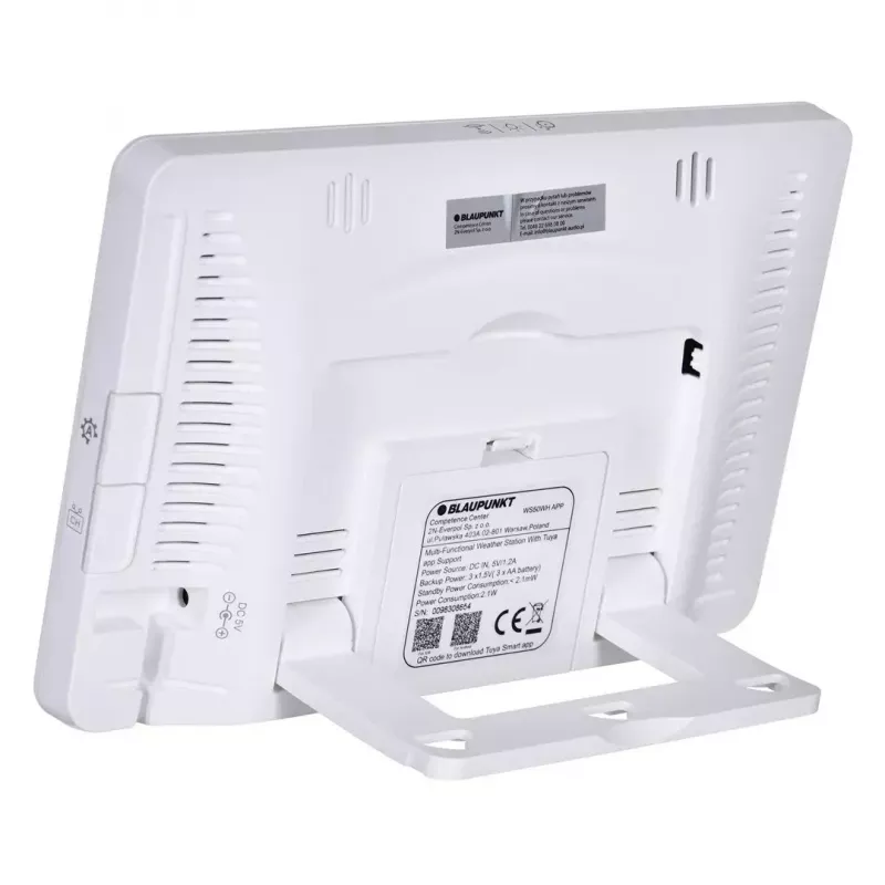 Estação meteorológica BLAUPUNKT WS50WH com app, monitorização sem fios de temperatura interior/exterior