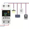 Contador de consumo de energia monofásico QOLTEC 50981 DIN35 230V 50Hz
