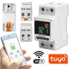 Contador de consumo de energia monofásico QOLTEC 50981 DIN35 230V 50Hz