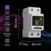 Contador de consumo de energia monofásico QOLTEC 50981 DIN35 230V 50Hz