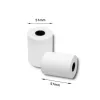 Rolos térmicos para caixa QOLTEC 57 x 30 mm 55 g/m² sem BPA, núcleo 17 mm, 10 unid.