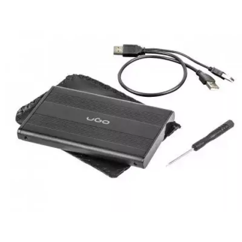 Caixa para HDD/SSD uGo Marapi S120 preto 2,5 polegadas