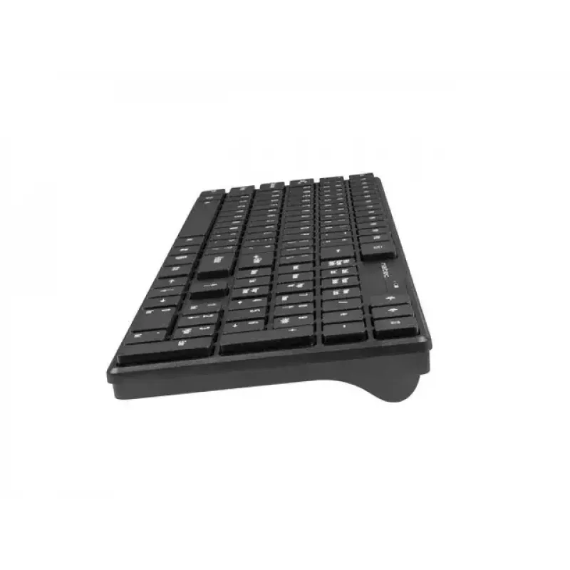Conjunto de teclado e rato sem fios NATEC Stingray NZB-1440 — RF Wireless, tamanho completo 108 teclas QWERTY, inglês dos EUA, preto