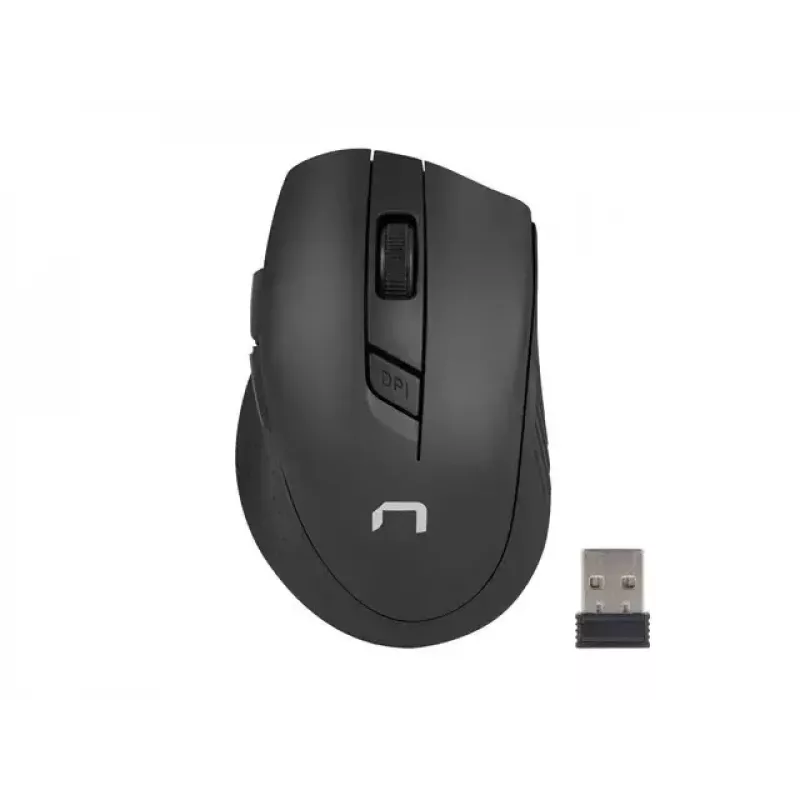 Conjunto de teclado e rato sem fios NATEC Stingray NZB-1440 — RF Wireless, tamanho completo 108 teclas QWERTY, inglês dos EUA, preto
