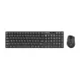 Conjunto de teclado e rato sem fios NATEC Stingray NZB-1440 — RF Wireless, tamanho completo 108 teclas QWERTY, inglês dos EUA, preto