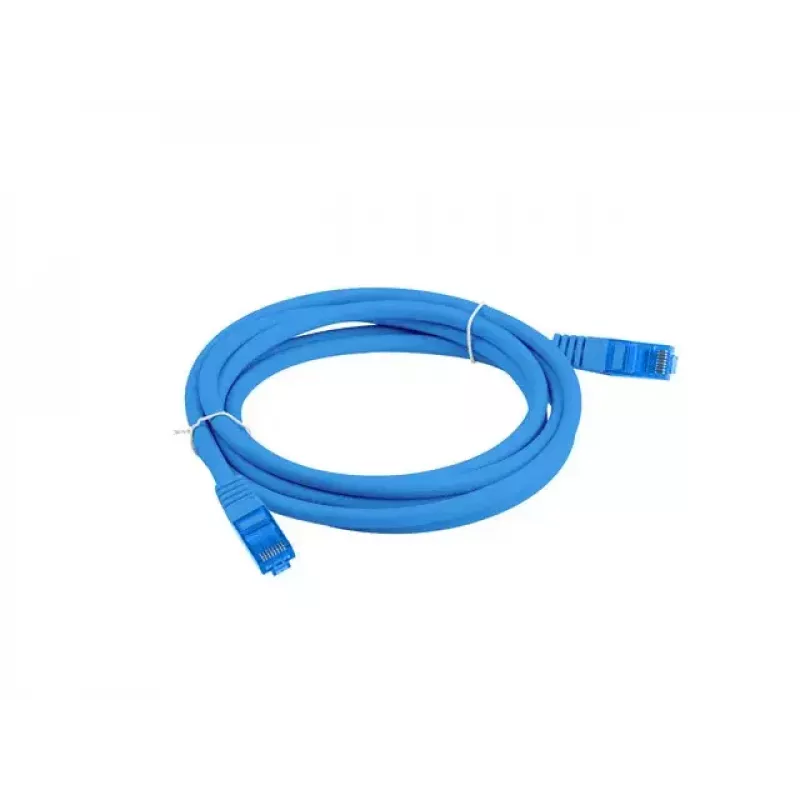 Cabo de rede LANBERG Cat6a RJ-45 para RJ-45 S/FTP LSZH, 1 m, azul