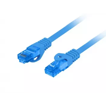 Cabo de rede LANBERG Cat6a RJ-45 para RJ-45 S/FTP LSZH, 1 m, azul