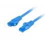 Cabo de rede LANBERG Cat6a RJ-45 para RJ-45 S/FTP LSZH, 1 m, azul