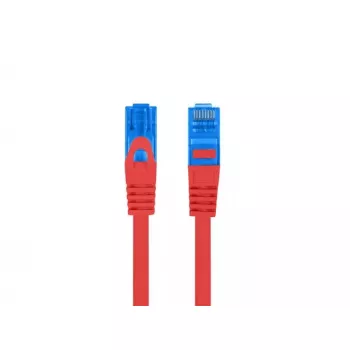 Cabo de rede LANBERG RJ-45 Cat6a PCF6A-10CC-0100-R, 1 m, S/FTP, CCA, LSZH, vermelho