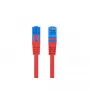 Cabo de rede LANBERG RJ-45 Cat6a PCF6A-10CC-0100-R, 1 m, S/FTP, CCA, LSZH, vermelho