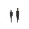 Cabo USB 2.0 LANBERG CA-USBA-13CC-0030-BK — USB B para USB C, 3 m, preto