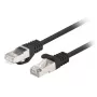 Lanberg PCF6-20CC-0025-BK Cabo patch Cat.6 FTP, 0,25 m, Preto, pack de 10