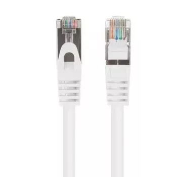 Cabo de patch Ethernet LANBERG PCF6-20CC-0100-W Cat6 U/UTP 1 m, condutor CCA, 250 MHz, branco