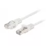 Cabo de patch Ethernet LANBERG PCF6-20CC-0100-W Cat6 U/UTP 1 m, condutor CCA, 250 MHz, branco