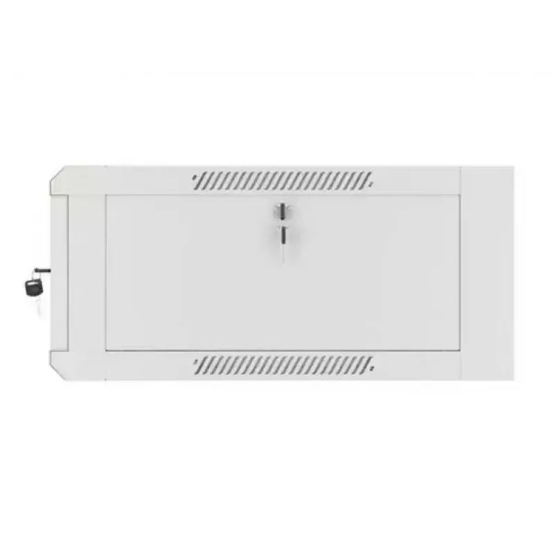 Armário de rede de 19 polegadas 4U para montagem na parede LANBERG WAFA-5604-10S, 600 mm de profundidade, cinzento, porta de vidro (dobrável)