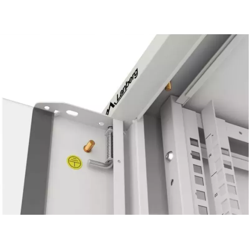 Armário de rede de 19 polegadas 4U para montagem na parede LANBERG WAFA-5604-10S, 600 mm de profundidade, cinzento, porta de vidro (dobrável)