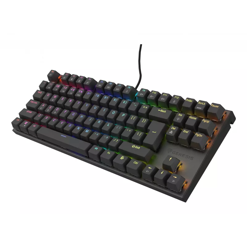 Teclado gaming GENESIS Thor 303 TKL USB QWERTY US English preto