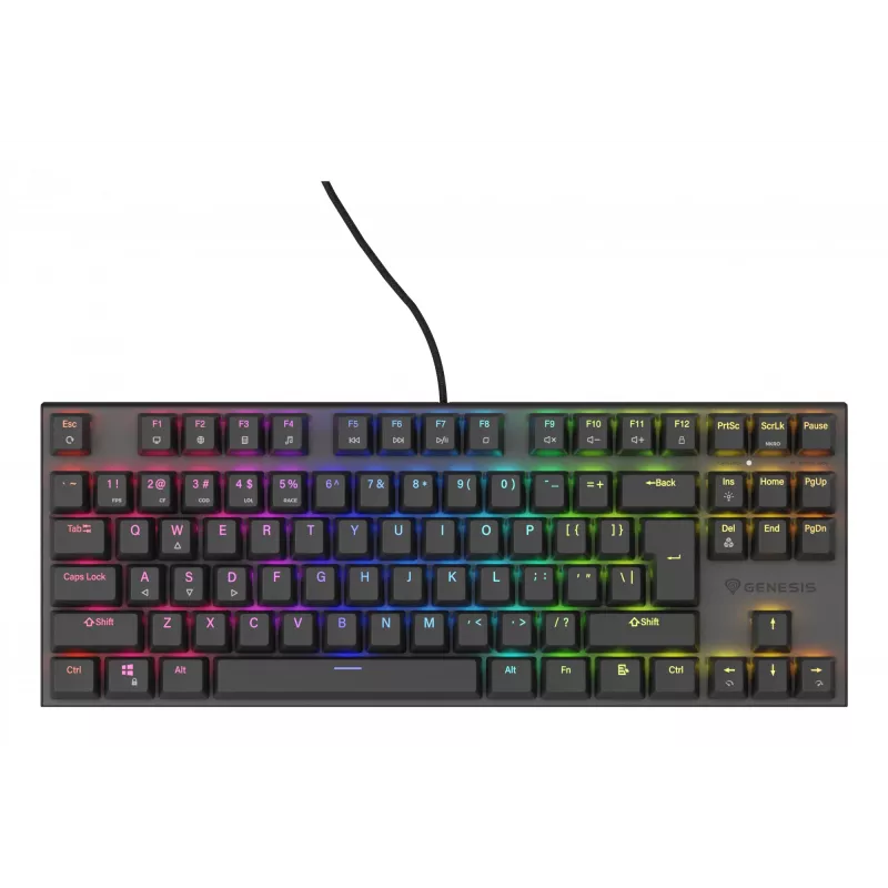 Teclado gaming GENESIS Thor 303 TKL USB QWERTY US English preto